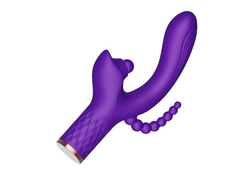 Вибромассажер с анальным и клиторальным стимулятором Boys of Toys - Patty Purple, BS6000059