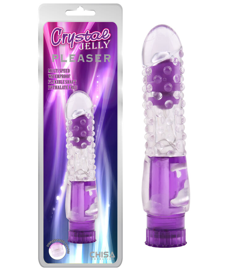 Вибратор прозрачный Chisa Crystal Jellie Pleaser