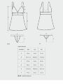 Сорочка Obsessive Imperia babydoll L/XL черная