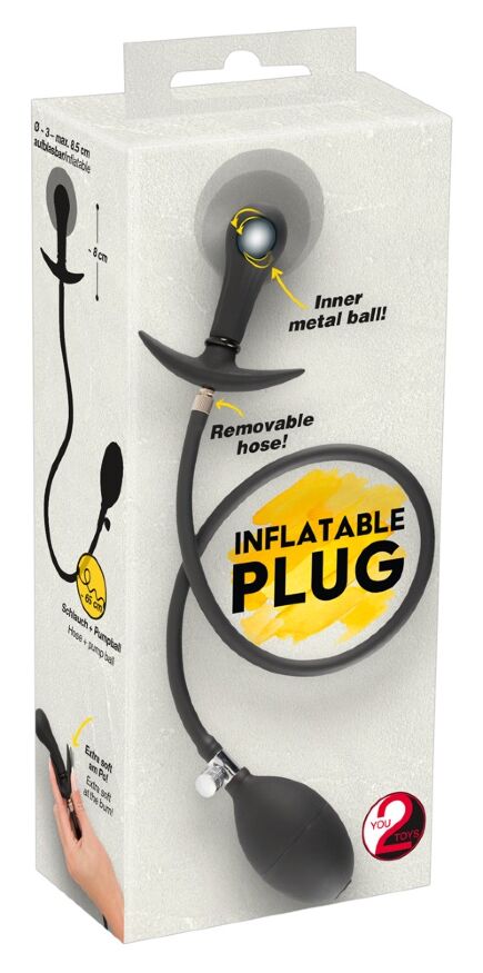 Анальний розширювач зі зміщеним центром тяжіння Inflatable Plug