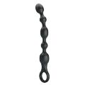 Гнучкий анальний ланцюжок з вібрацією - Pretty Love Van Anal Beads Black