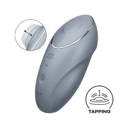 Кліторальний стимулятор - Satisfyer Tap & Climax 1 Bluegrey