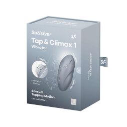 Кліторальний стимулятор - Satisfyer Tap & Climax 1 Bluegrey
