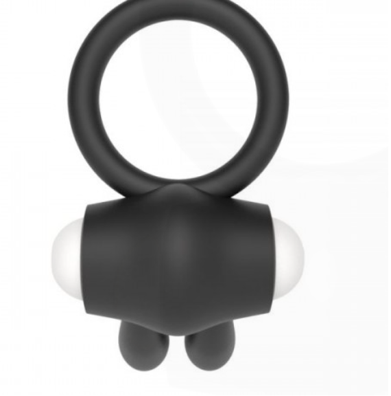 Ерекційне віброкільце Power Clit Cockring, Black