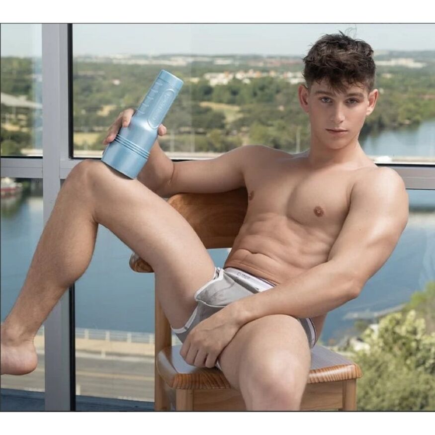 Мастурбатор в колбе анус, Fleshjack Boys Reno Gold Golden Boy Signature Butt (RP), киберкожа