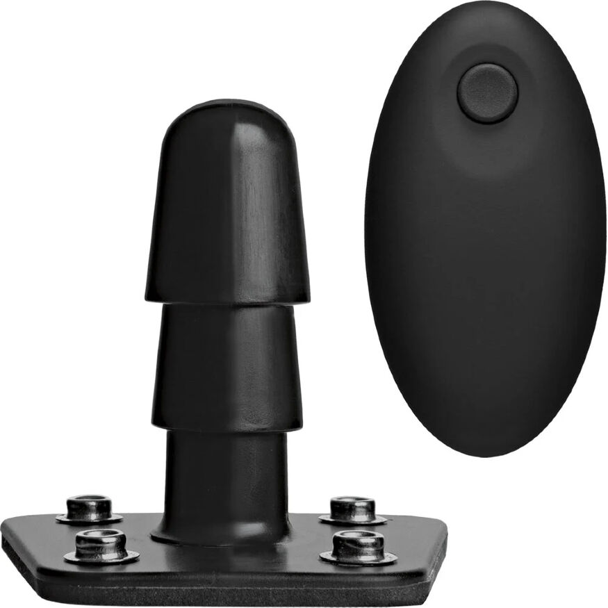 Страпон с вибрацией Doc Johnson Vac-U-Lock Smooth Vibrating Pleasure Set