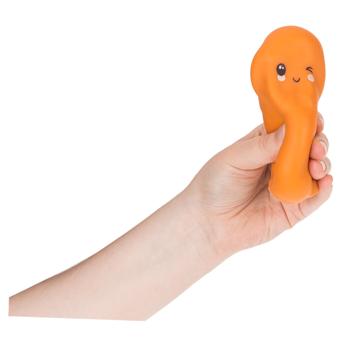 Антистрес Stretchy Penis Huggable Orange, 7 см