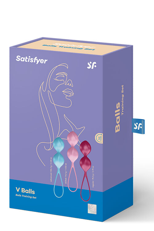 Набор вагинальных шариков SATISFYER BALLS C03 DOUBLE SET OF 3