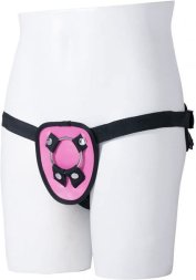 Трусики HARNESS з кільцями STRAP ON HARNESS PINK