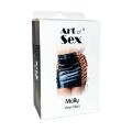 Лакированная юбка на шнуровке Art of Sex - Molly, цвет черный, L-2XL