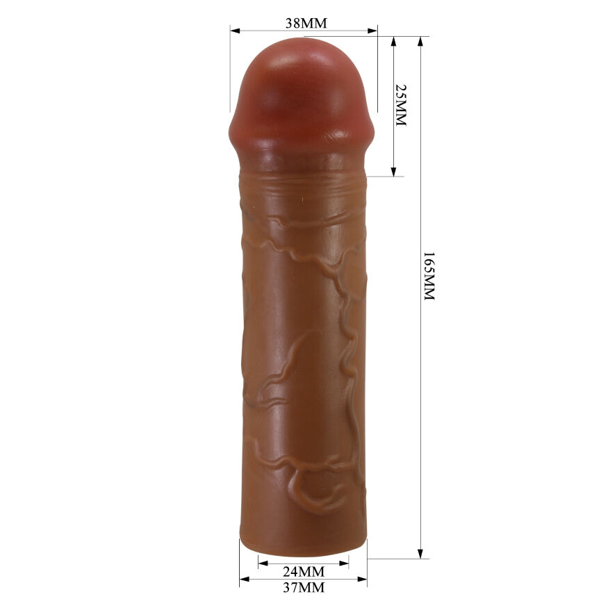 Удлиняющая насадка презерватив Pretty Love - Nile 1" Brown, BI-026252-1