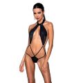 Passion JANNIES BODY - Эротический боди, L/XL (черный)