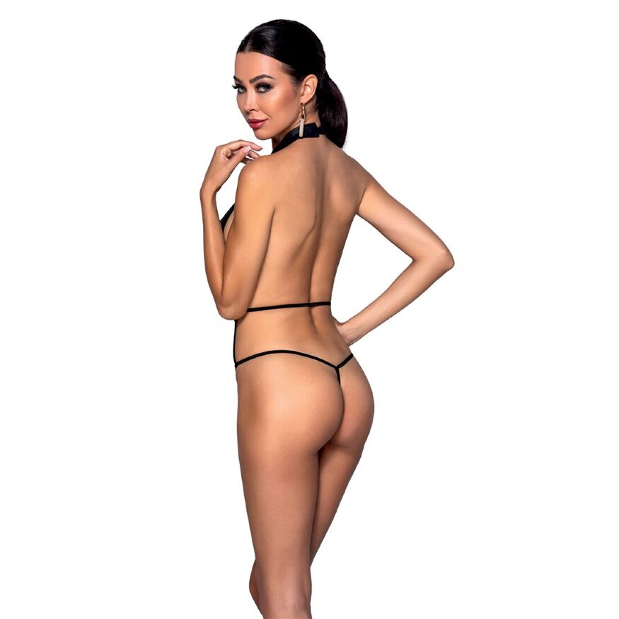 Passion JANNIES BODY - Эротический боди, L/XL (черный)