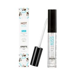 Стимулирующий блеск для губ Exsens Coconut Hot Kiss 15мл, согревает и охлаждает 