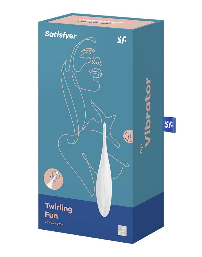 Вибратор для клитора Twirling Fun White