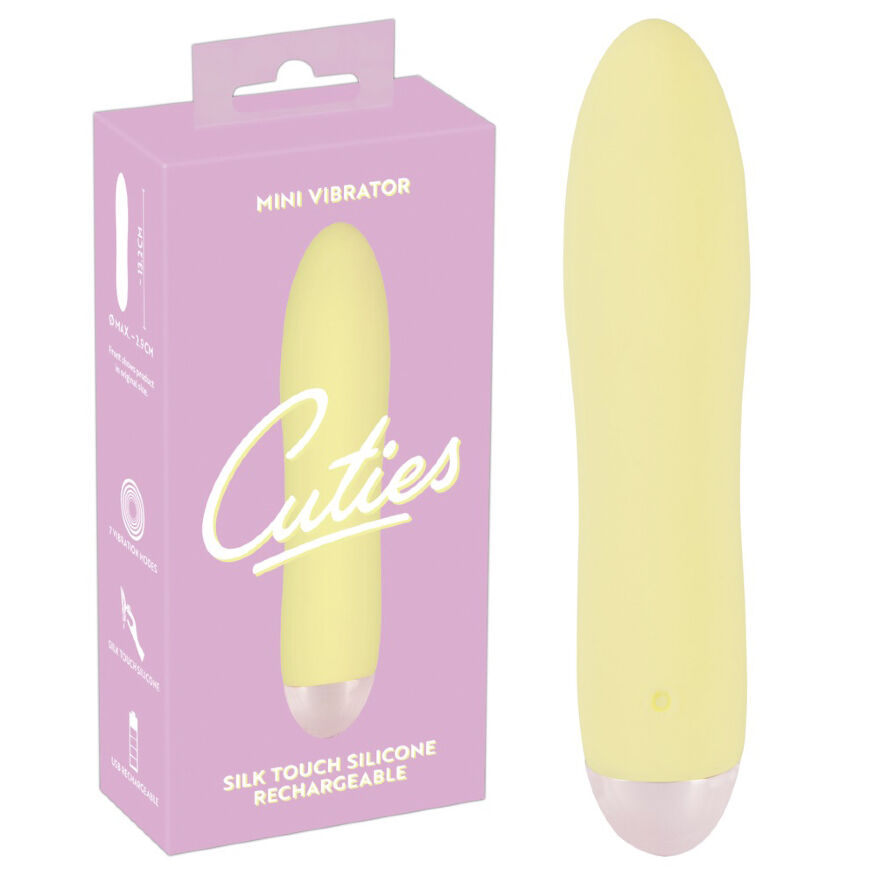 Міні-вібратор в ніжно-жовтому кольорі Cuties Mini Vibrator Yellow