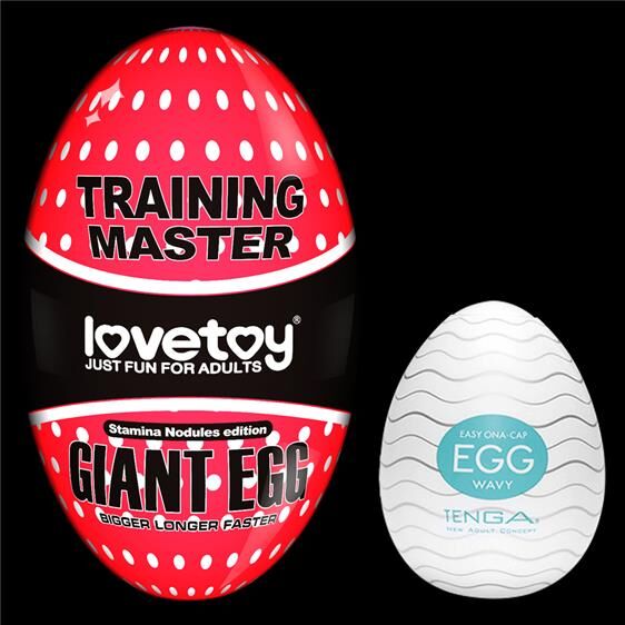 Мастурбатор - Traning Master Giant Egg Masturbator Red