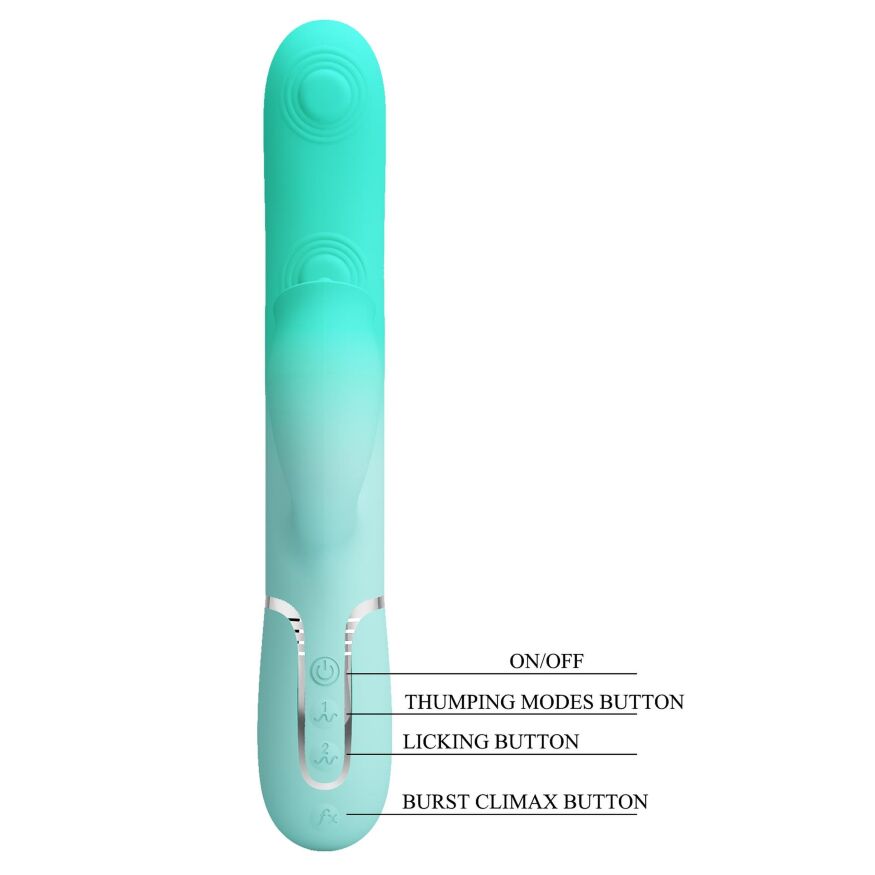 Вібратор - Gigi,7 thumping functions 7 licking modes, Silicone