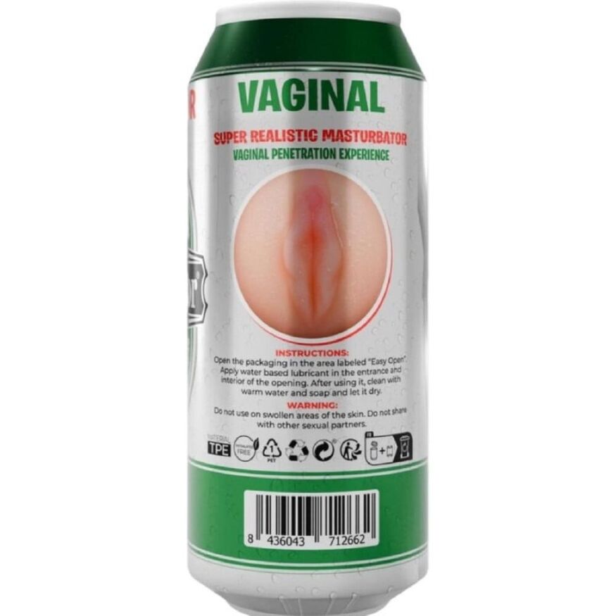 Вагина в колбе с имитацией под банку пива Alive Heineken Vagina II 