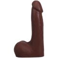 Фаллоимитатор Doc Johnson The Realistic Cock ULTRASKYN - 7 Inch with Balls Chocolate
