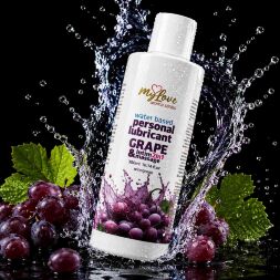 2в1 лубрикант та масажний гель - MyLove Aroma Series Intim&Massage Grape, 300 мл