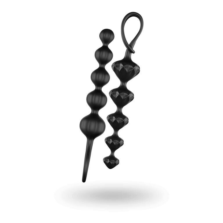 Набір анальних силіконових ланцюжків - Satisfyer Beads Black