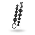 Набір анальних силіконових ланцюжків - Satisfyer Beads Black