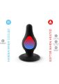 Анальная пробка термореактивная Silexd Plug Model 2 конической формы, черная, S