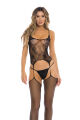 Комбинезон ON ALL NIGHT 2PC SET BODYSTOCK BLACK, OS