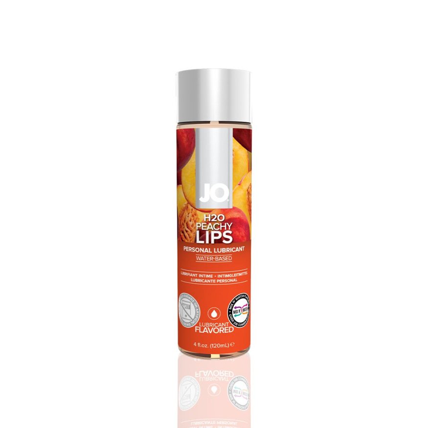 Смазка на водной основе System JO H2O - Peachy Lips (120 мл) без сахара, растительный глицерин