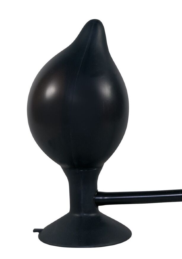 Анальна пробка з накачкою - True Black Silikon Pump Plug