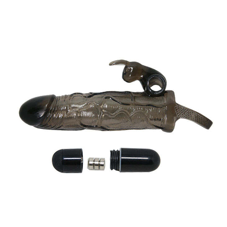 Насадка на член - Brave Man Vibrating Penis Sleeve 5,91" Black