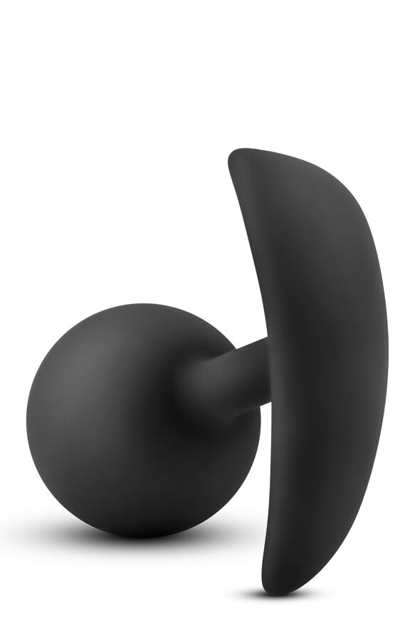 Анальный плаг Blush с внутренним шариком Adventures Platinum Silicone Vibra