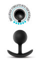 Анальный плаг Blush с внутренним шариком Adventures Platinum Silicone Vibra