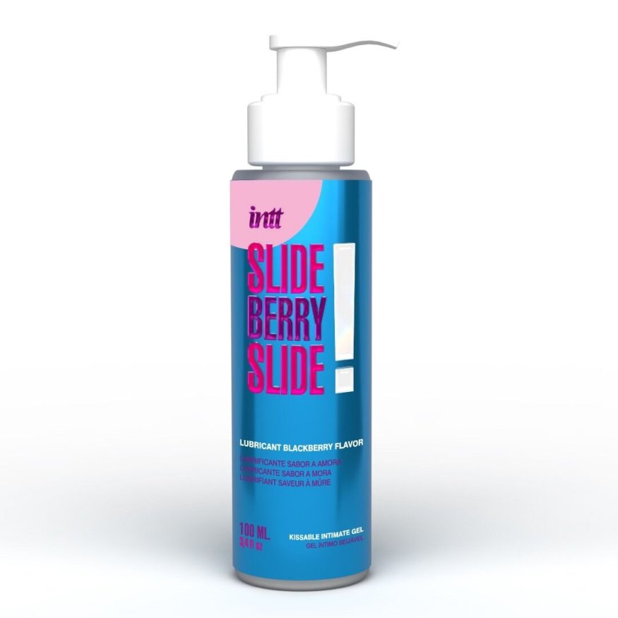 Лубрикант Intt Slide Berry Slide! (100 мл) на водной основе, со вкусом ежевики