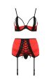 КОМПЛЕКТ НИЖНЕГО БЕЛЬЯ FEMMINA SET red S/M - Passion