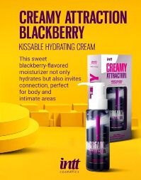 Крем-гель для тіла Intt Creamy Attraction Blackberry, для поцілунків, 100 мл