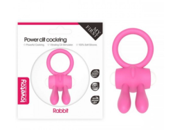 Ерекційне віброкільце Power Clit Cockring, Pink