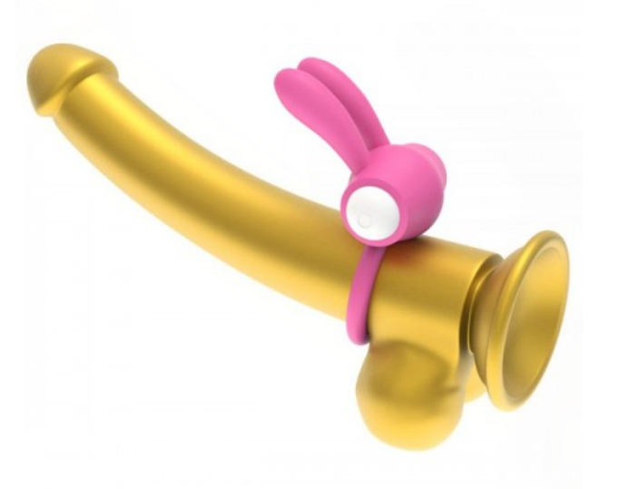 Ерекційне віброкільце Power Clit Cockring, Pink