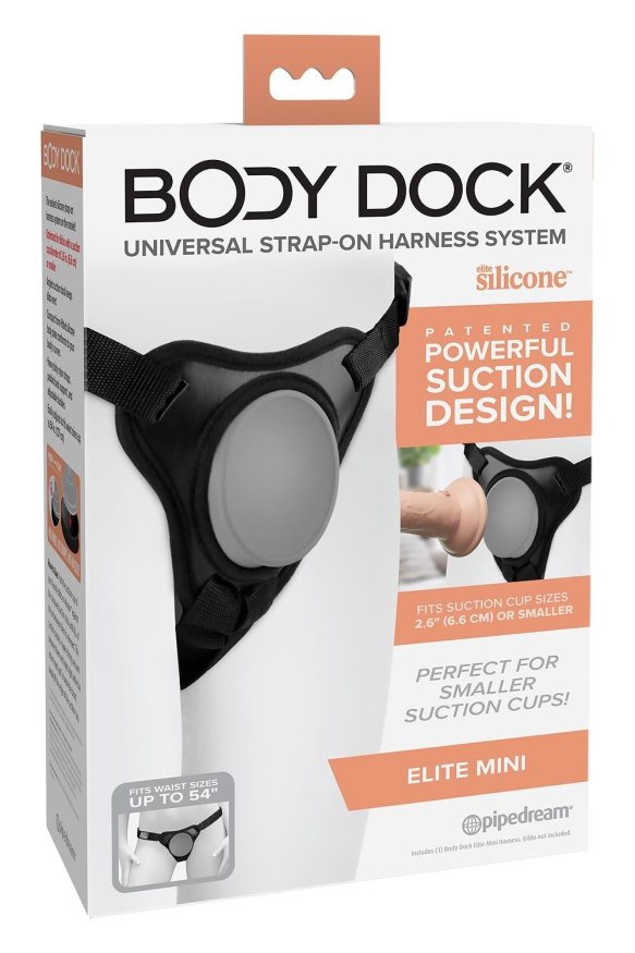 Трусики для страпона Pipedream Body Dock Elite Mini Harness, черные