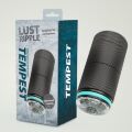 Мастурбатор прозрачный в черной колбе Chisa Lust Ripple Tempest