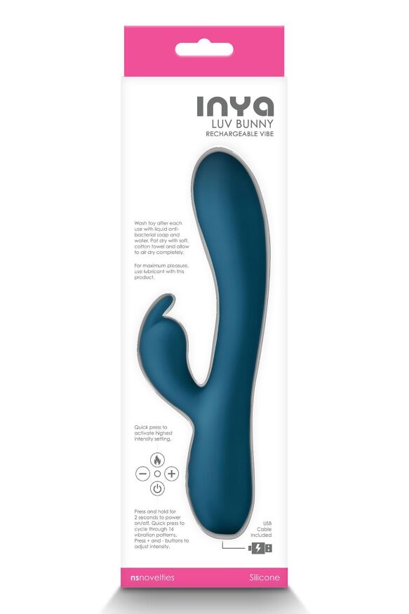 Вибратор кролик NS Novelties INYA LUV BUNNY DARK TEAL