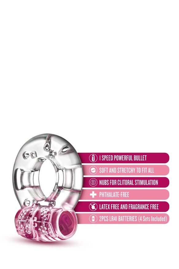 Эрекционное виброкольцо PLAY WITH ME AROUSER VIBRATING C-RING PINK
