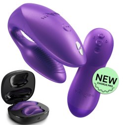 Вибратор для пар We-Vibe Chorus Pro Cosmic Purple с пультом и приложением, фиолетовый