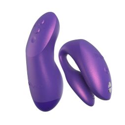 Вибратор для пар We-Vibe Chorus Pro Cosmic Purple с пультом и приложением, фиолетовый