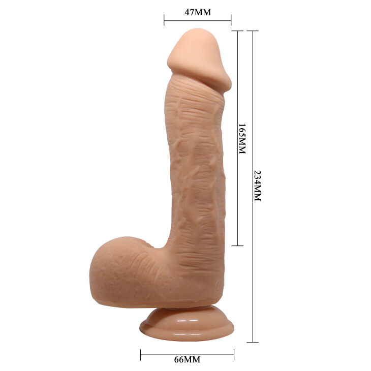 Реалистичный фаллоимитатор с текстурированной мошонкой Beautiful Encounter Johnson Dildo Flesh