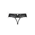 Мереживні стрінги з доступом Passion SENIA THONG S/M, black