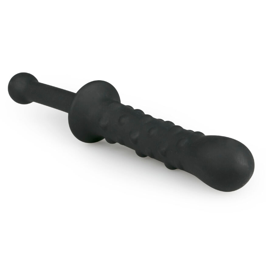 ET317BLK Фаллоимитатор с ручкой The Handler Black, черный, 25 см