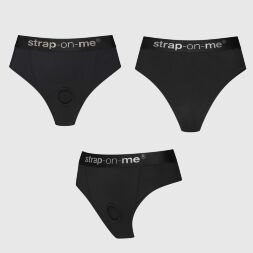 Трусики с фиксацией дилдо Strap-On-Me Harness Lingerie Idole - XL - Black