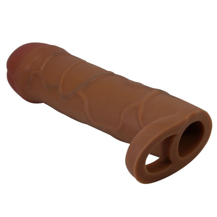 Удлиняющая насадка презерватив Pretty Love - Bunion 1" Brown, BI-026253-1